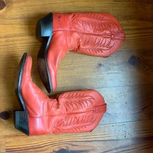 Vintage Red cowboy boots